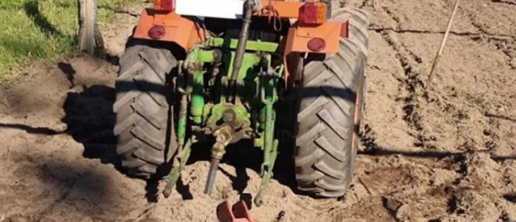 Muri&oacute; un hombre que fue aplastado por un tractor en Tupungato