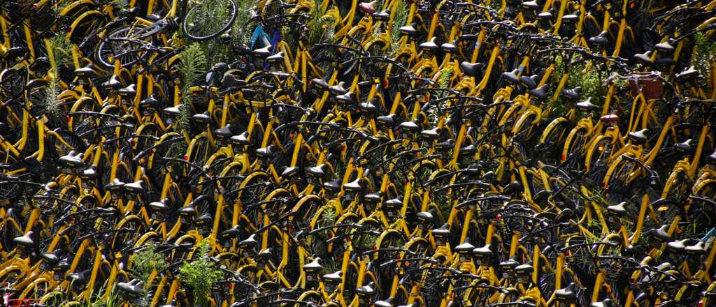C&oacute;mo es el cementerio de bicicletas en China
