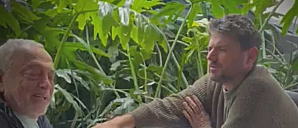 Video: Juan Grabois sufri&oacute; un escrache mientras tomaba un caf&eacute; con su padre