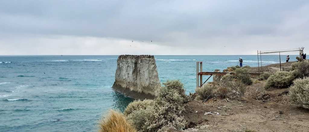El farallón que se formó hace millones de años en la Patagonia