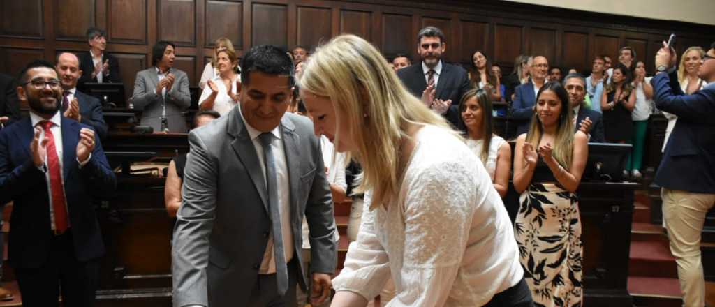 Tres ex intendentes y el reemplazante de Rus juraron como senadores