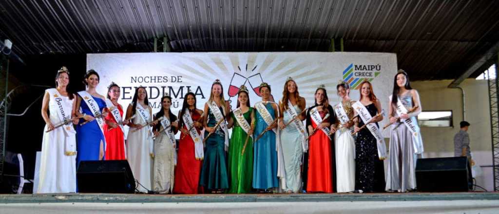 Las 12 reinas que competirán por la corona vendimial de Maipú