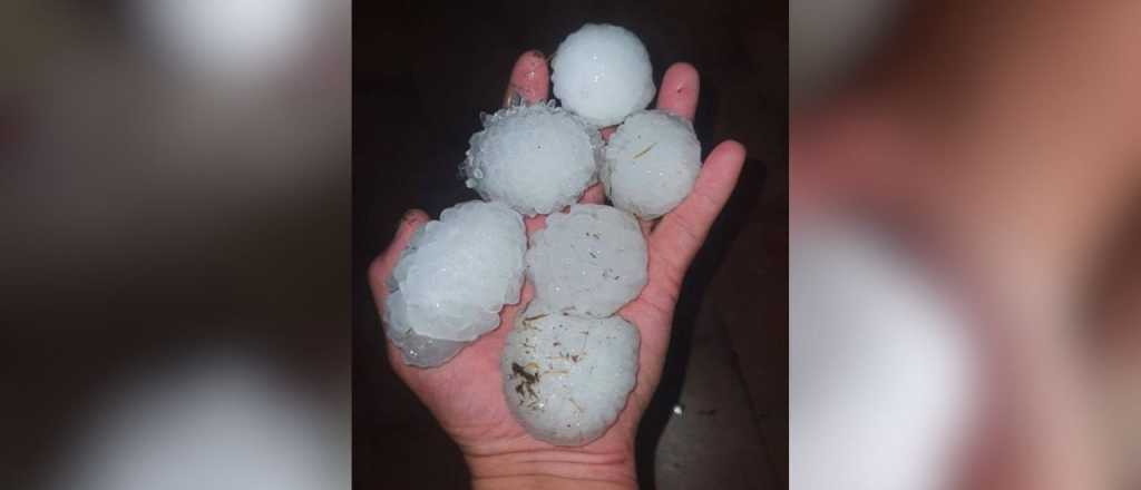 Graniz&oacute; en San Rafael: enormes piedras cayeron en varios distritos