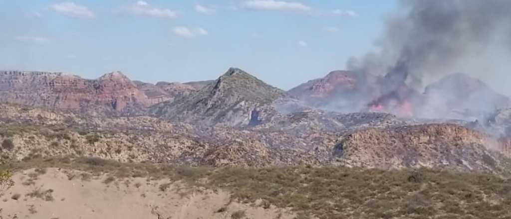 Bomberos y brigadistas contuvieron un incendio en Valle Grande