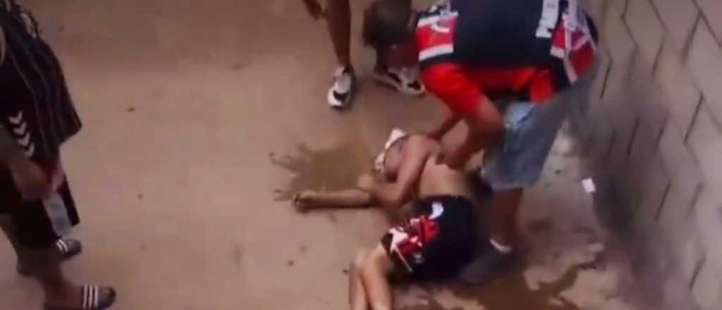 Video: mataron a un hincha de Chacarita durante el partido con Maipú