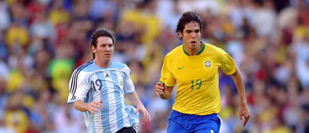 El brasileño Kaká se olvidó de Messi