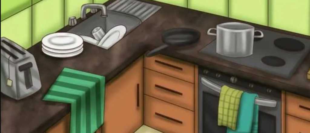 Acertijo l&oacute;gico: &iquest;pod&eacute;s descubrir qu&eacute; es lo que no encaja en esta cocina?