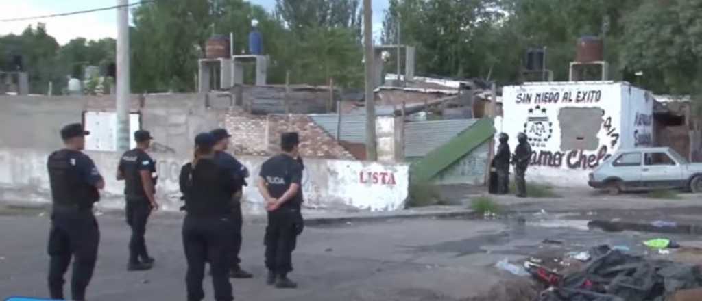 Campo Pappa: fuerte operativo policial en el Oeste de Godoy Cruz
