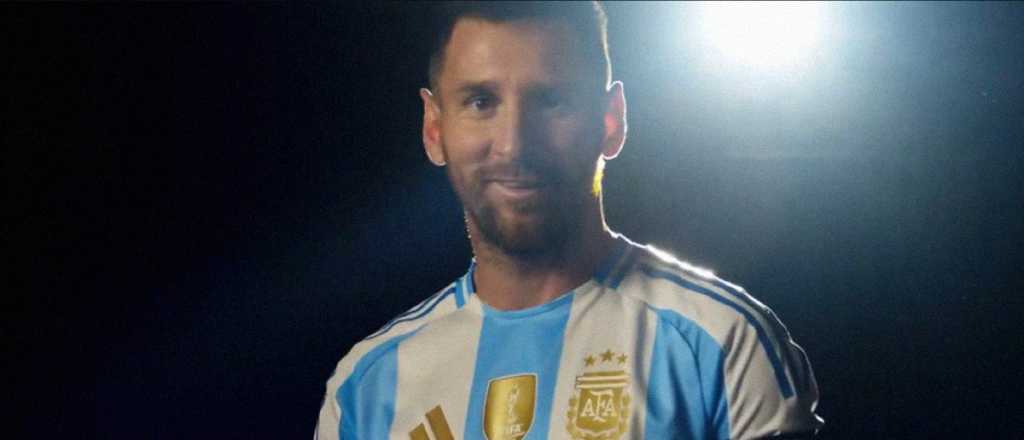 Con Messi a la cabeza, la Selección presentó su nueva camiseta