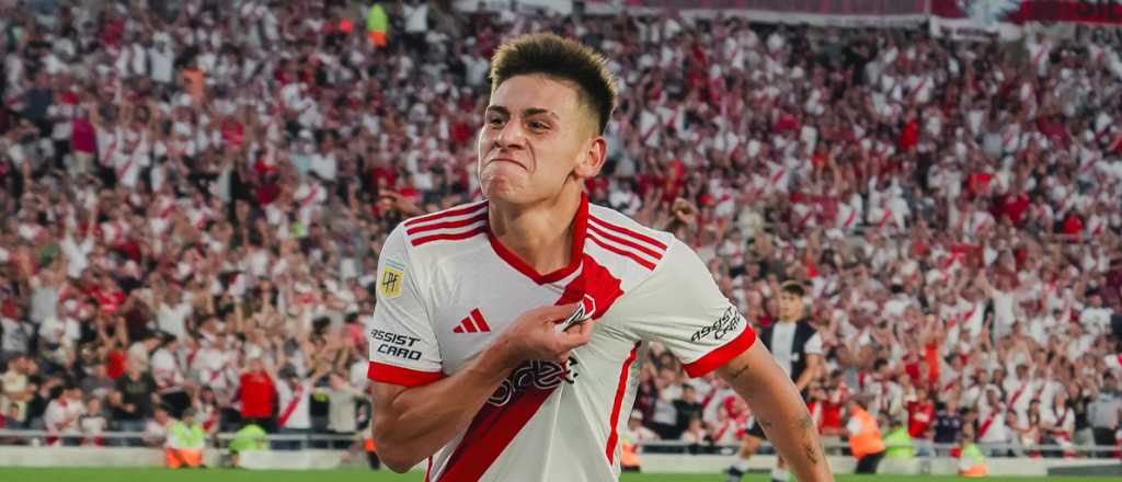 Video: Echeverri marc&oacute; su primer gol en Primera y no aguant&oacute; las l&aacute;grimas