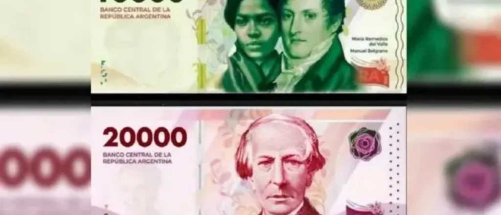 Cu&aacute;ndo salen los billetes de 10 mil y 20 mil pesos