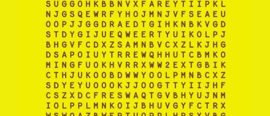 Sopa de letras: ¿podés encontrar la palabra "paloma" en menos de 5 segundos?