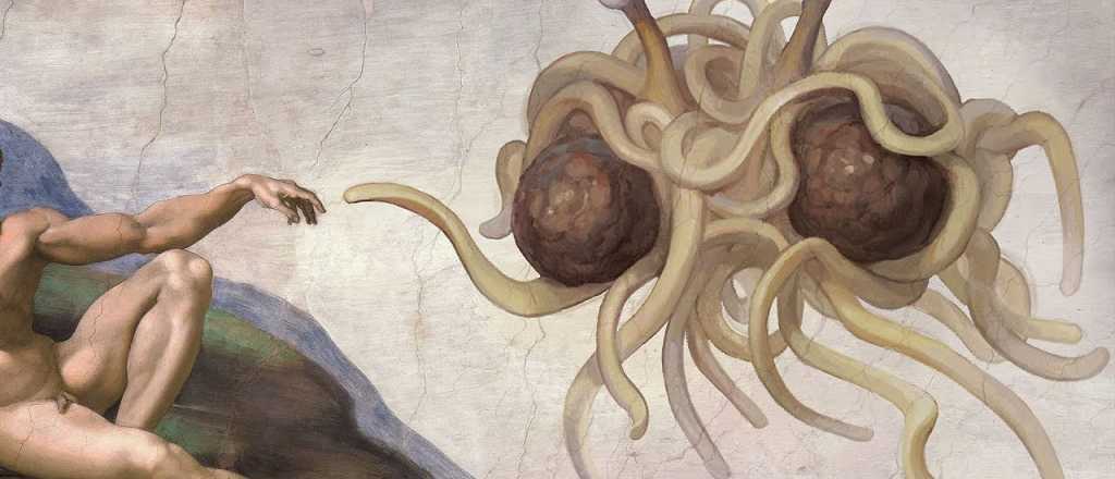 El mundo y la religión que venera un Espagueti Volador