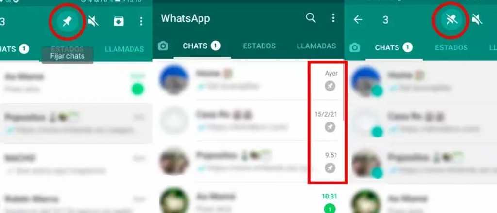 La novedad que trae WhatsApp con los mensajes fijados
