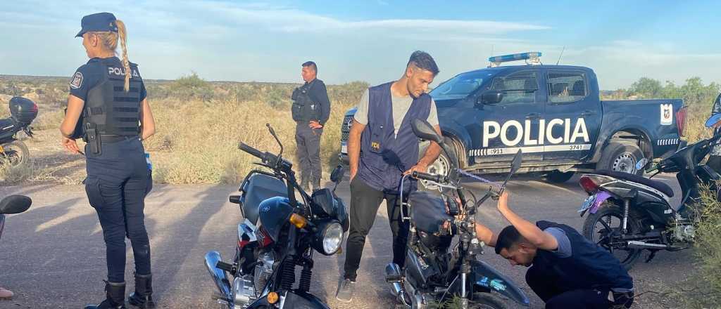 Detenidos y más de 17 motos retenidas en picadas clandestinas en Las Heras