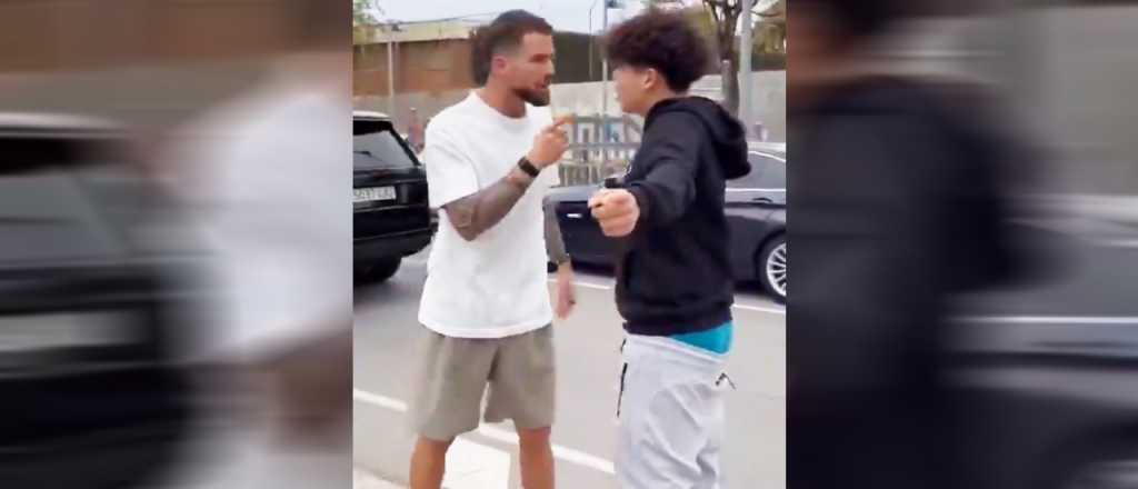 Video: estrella del Barça se peleó con un niño que lo provocaba
