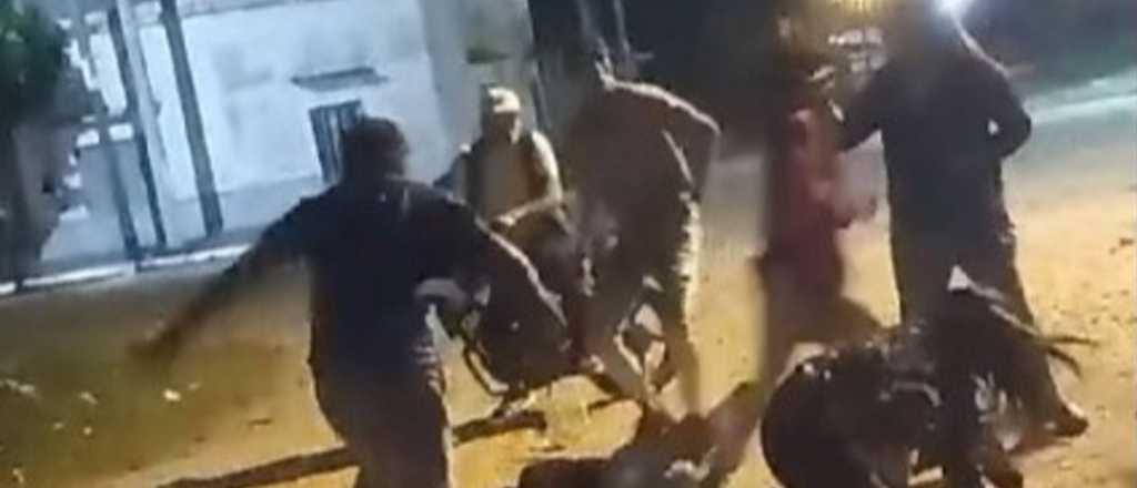 Video: dos chicos fueron atacados con brutalidad por 10 personas