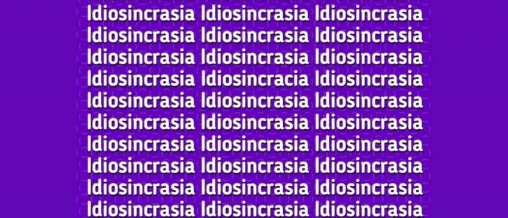 Sopa de letras: ¿podés encontrar la palabra mal escrita?