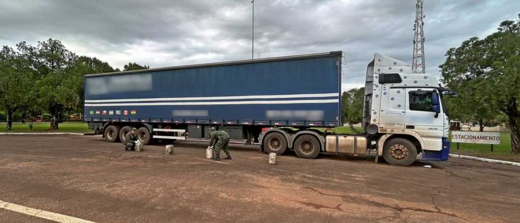Un camionero intentaba cruzar a Chile con precursores químicos