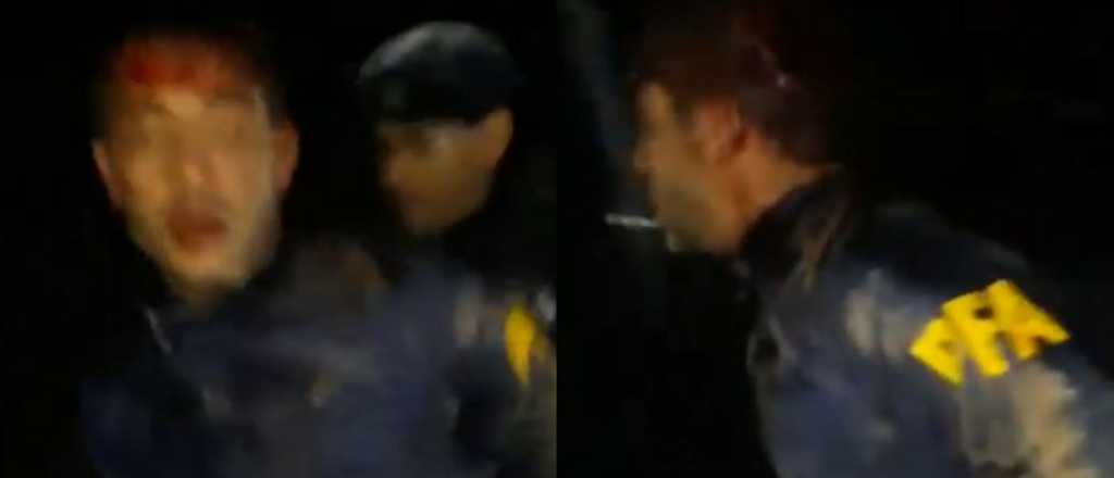 Video: as&iacute; golpearon los vecinos a los ladrones vestidos de polic&iacute;as en Las Heras