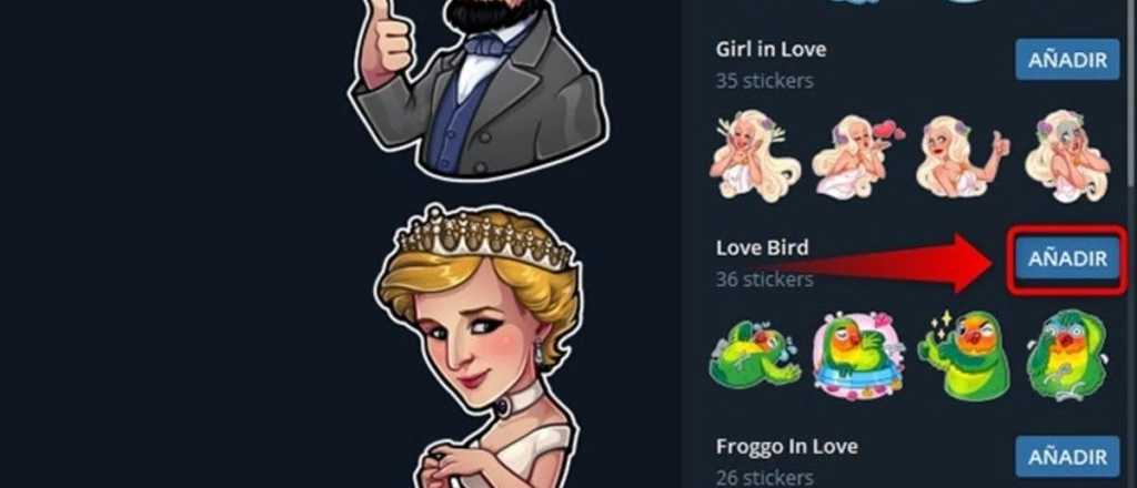 El permiso que habilitó Telegram para sus stickers
