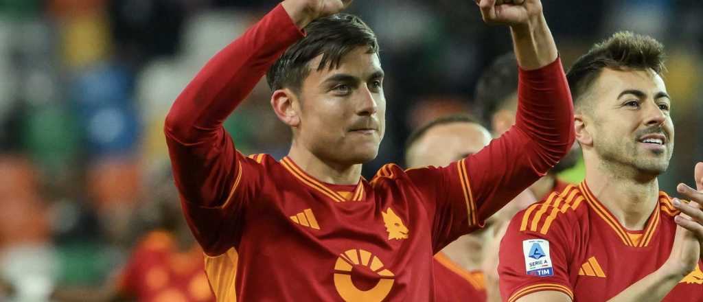 De la mano de Dybala, Roma logró un triunfazo agónico ante Udinese