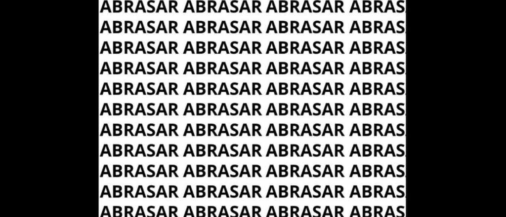 Sopa de letras: ¿podés encontrar la palabra "abrazar"?