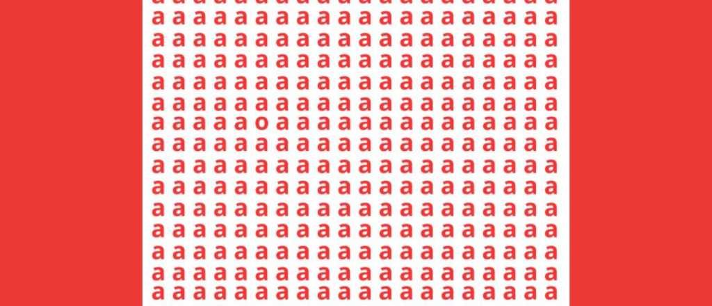 Acertijo visual: &iquest;pod&eacute;s encontrar la letra 'o' en menos de 5 segundos?