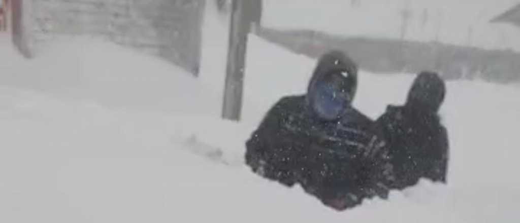 Como "El Eternauta": as&iacute; se ve Puente de Inca bajo la nieve