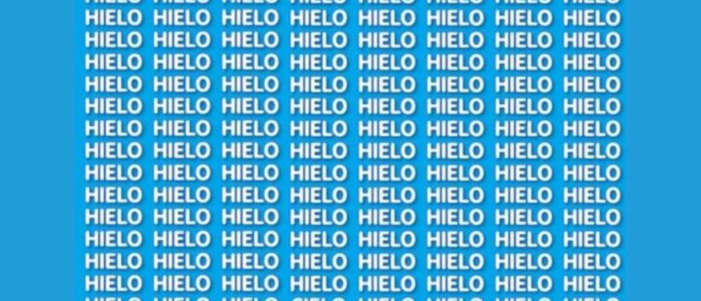 Sopa de letras: ¿podés encontrar la palabra "cielo"?