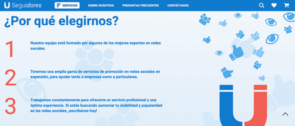 Nuestra revisión honesta para "1Seguidores", servicio de compra de seguidores