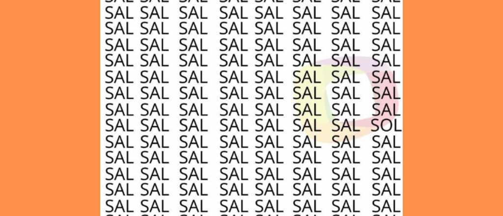 Sopa de letras: &iquest;pod&eacute;s encontrar la palabra "sol"?
