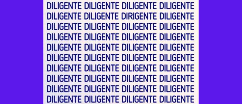 Sopa de letras: &iquest;pod&eacute;s encontrar la palabra "dirigente"?