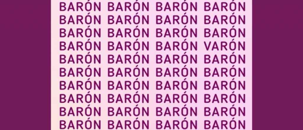 Sopa de letras: &iquest;pod&eacute;s encontrar la palabra "var&oacute;n" en segundos?