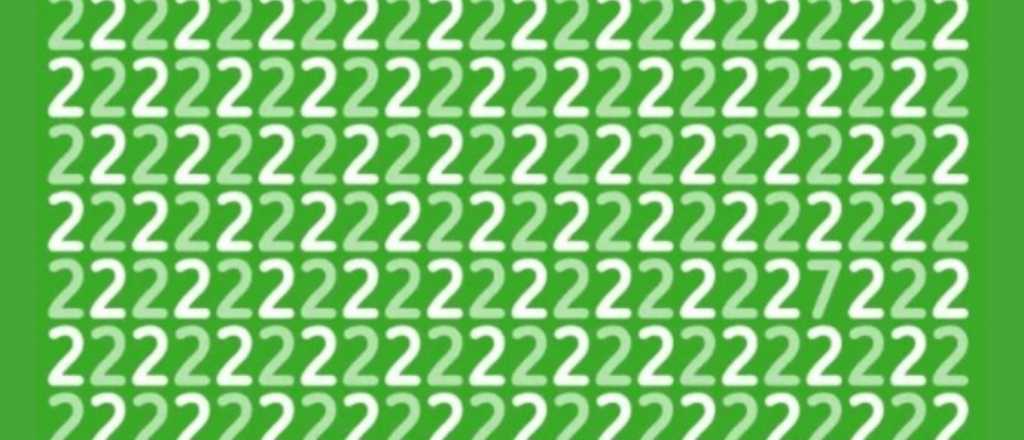 Demuestra tu rapidez mental y encuentra el n&uacute;mero 7 en segundos