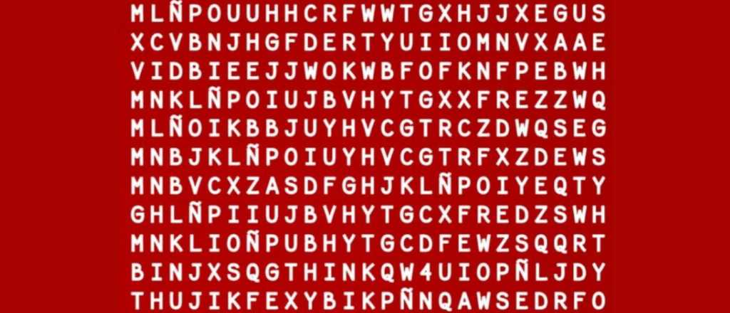 Sopa de letras: &iquest;d&oacute;nde se oculta la palabra "at&uacute;n"?