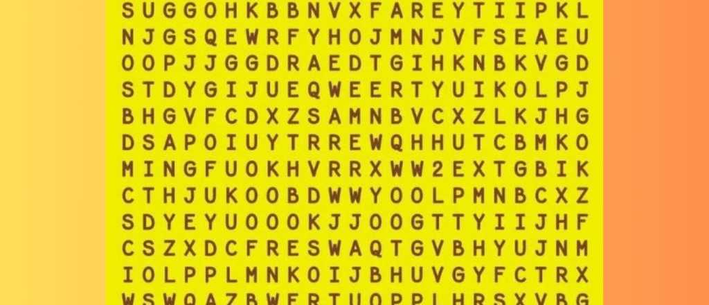 Sopa de letras: pod&eacute;s encontrar la palabra "paloma"en menos de 5 segundos