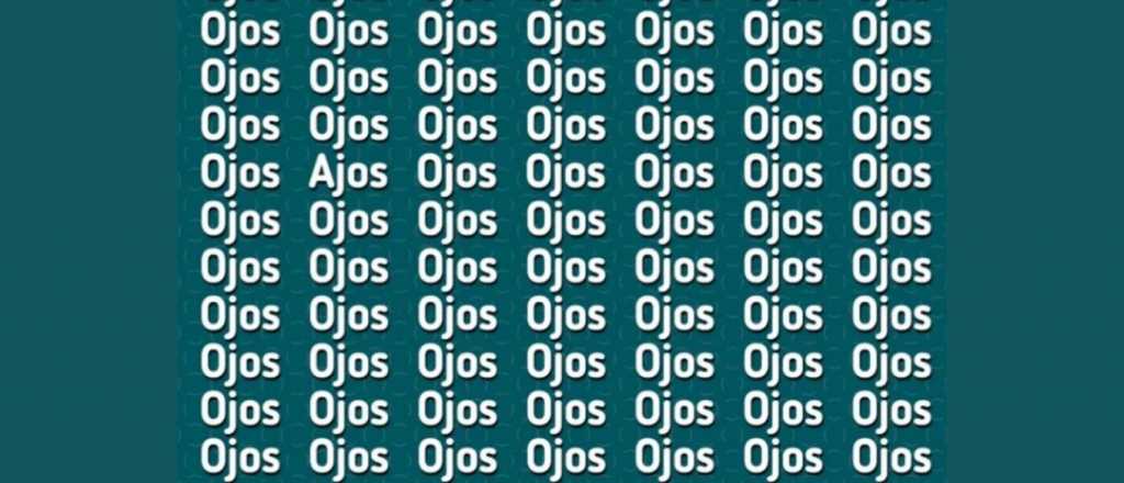 Sopa de letras: ¿podés encontrar la palabra "ajos" en pocos segundos?