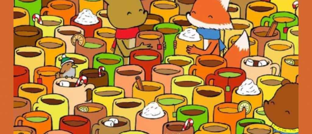 Prueba visual: &iquest;pod&eacute;s encontrar la taza vac&iacute;a en menos de 5 segundos?