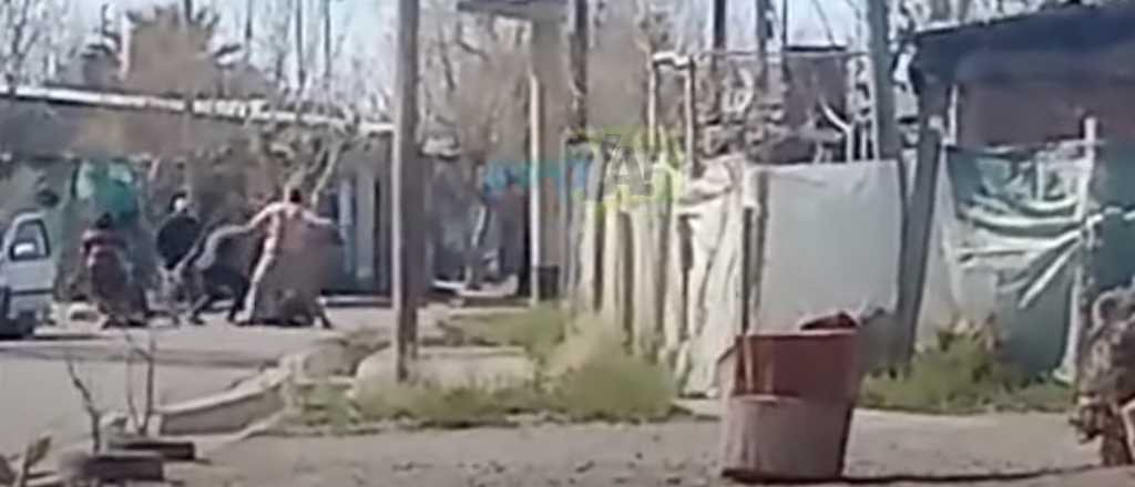 Video: as&iacute; fue la violenta pelea entre dos familias del sur mendocino