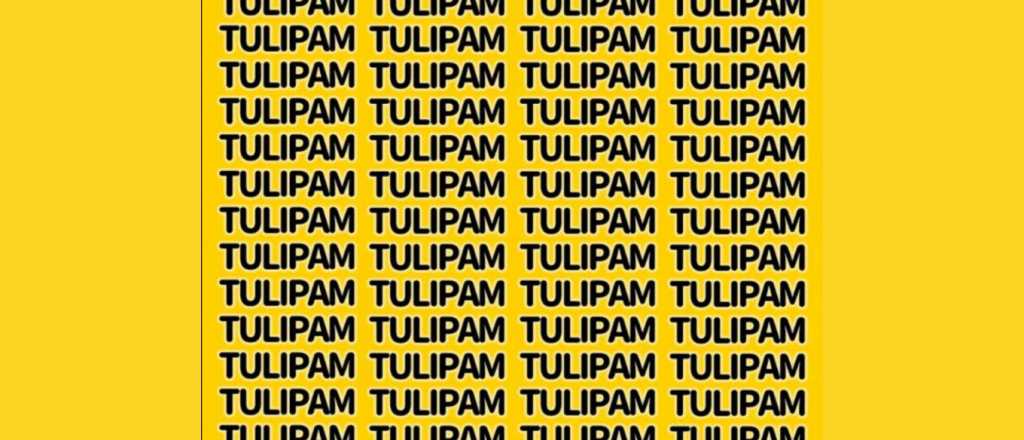 Acertijo viral: &iquest;d&oacute;nde se oculta la palabra "tulip&aacute;n"?