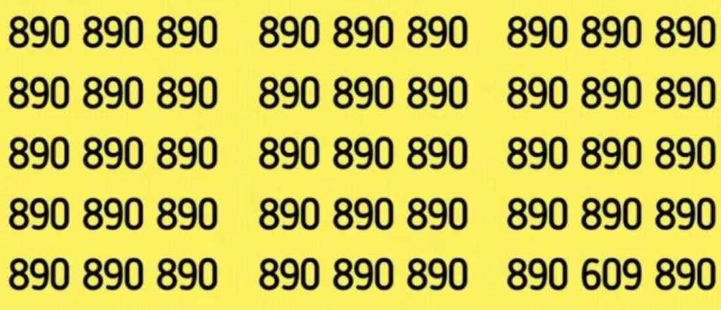 ¡Solo para habilidosos! ¿Dónde se oculta el número "609?