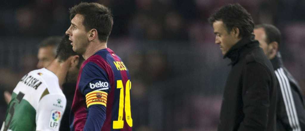 Así empezó la pelea entre Messi y Luis Enrique
