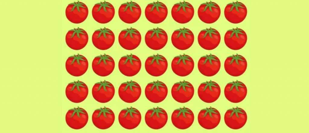 Prueba visual: &iquest;cu&aacute;l es el tomate diferente?