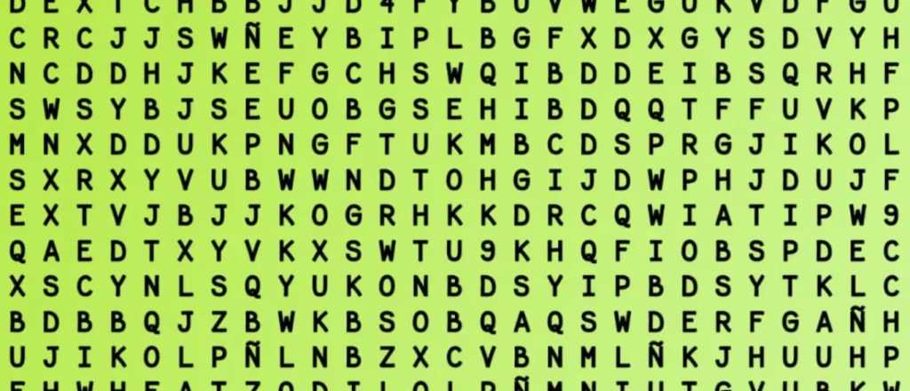 Sopa de letras: ¿podés encontrar la palabra "whatsapp" en la imagen?