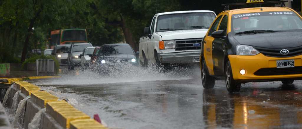 Jueves lluvioso y fresco en Mendoza