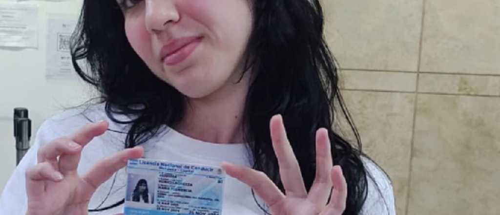 La primera mendocina en recibir la licencia de conducir de 10 a&ntilde;os