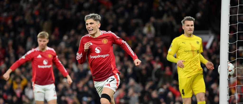 Video: Garnacho "se rob&oacute;" un gol y el United logr&oacute; un nuevo triunfo