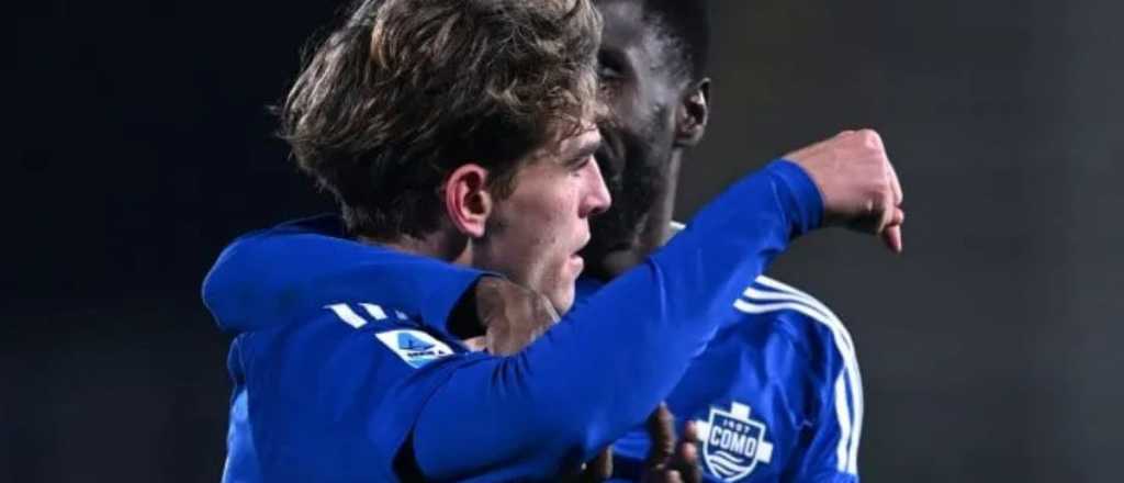 Nico Paz anot&oacute; un lindo gol para la victoria del Como en Italia