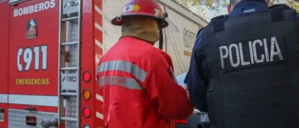 Dos incendios en Guaymallén: tres casas afectadas y un descampado